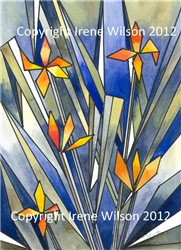 Blue and Orange Lillies
